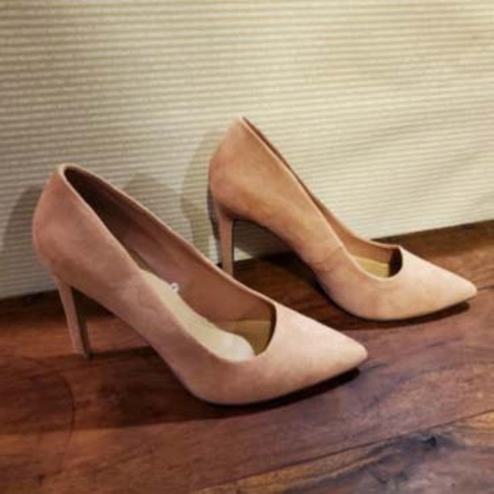 Forever 21 Pink Suede Material Stiletto Pumps Size 9